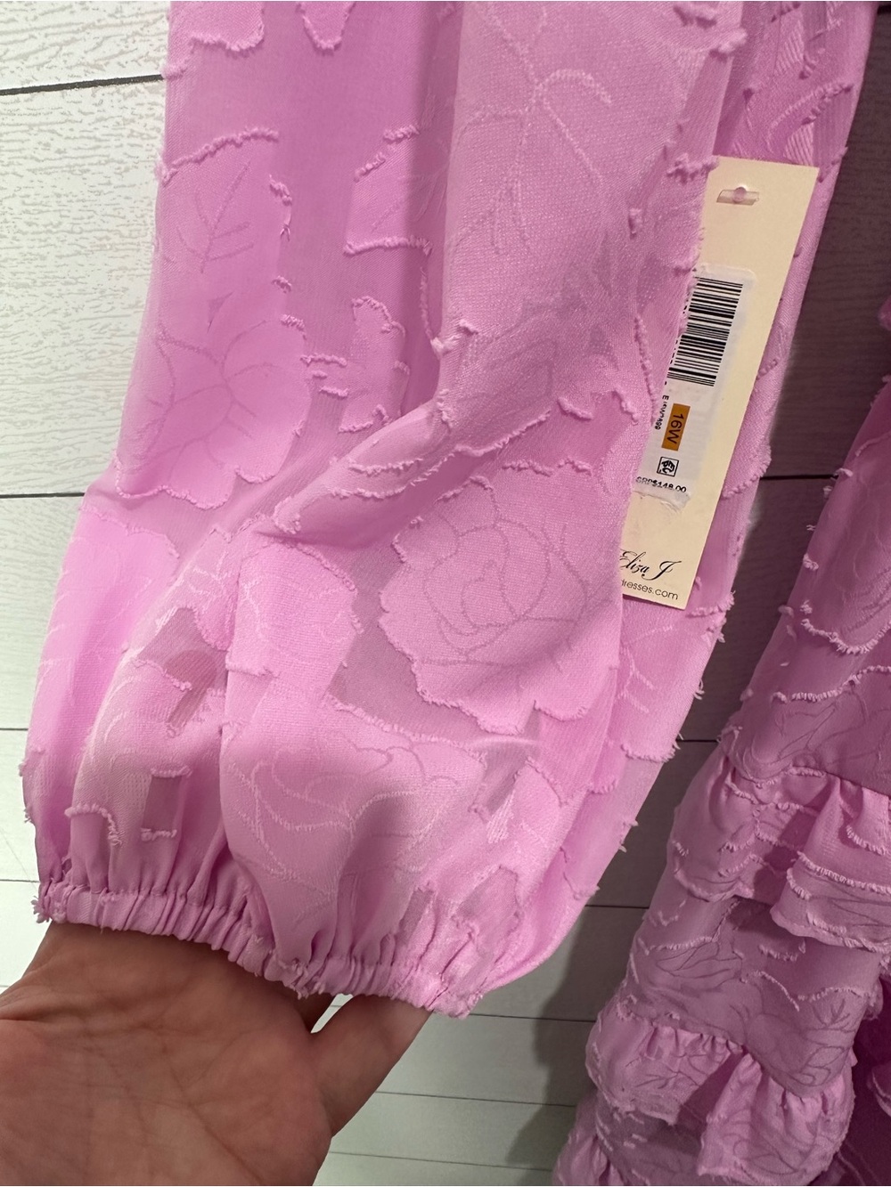 NWT Eliza J Pink Tiered Dress Size 16W - Picture 12 of 12